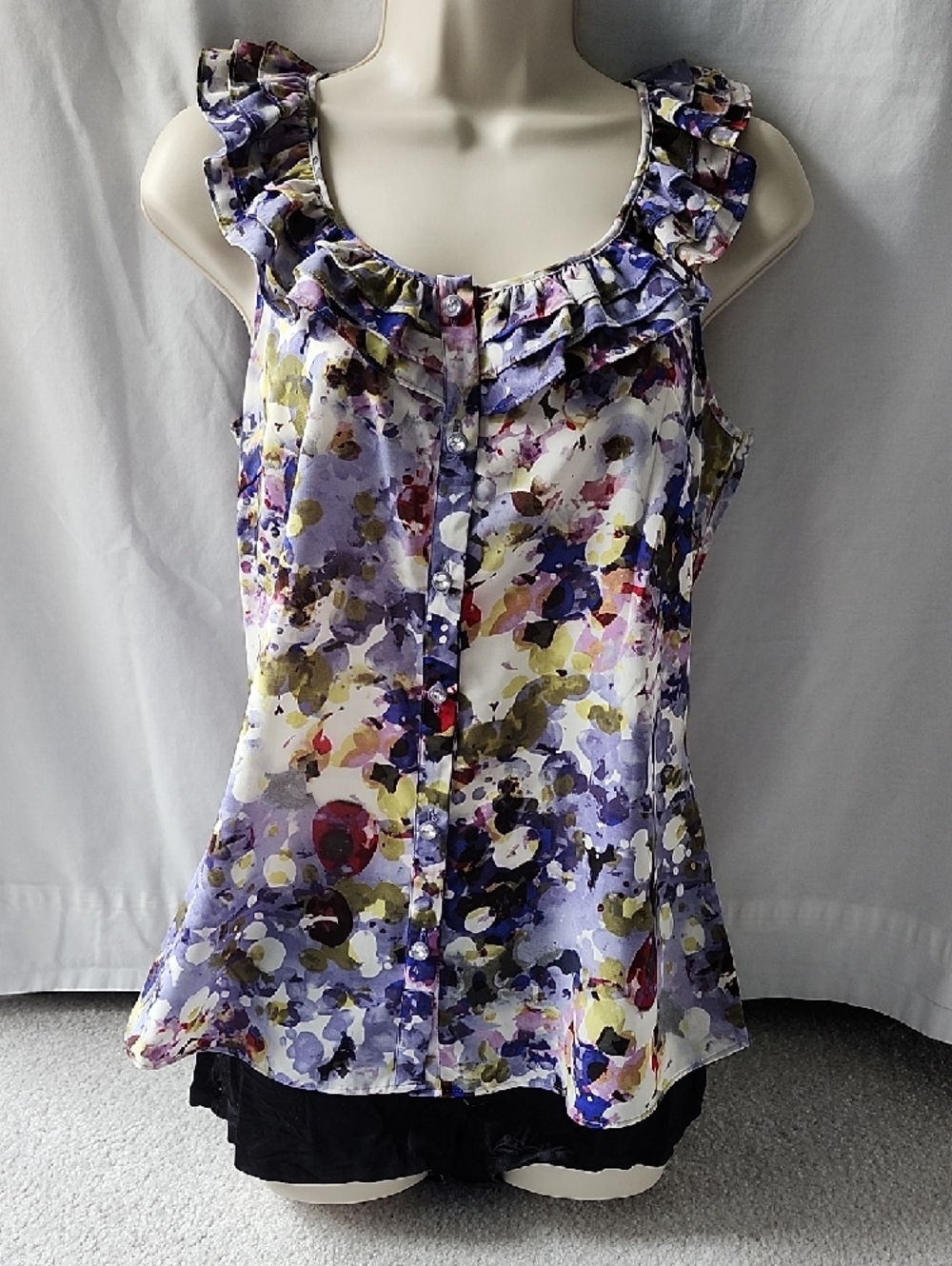 Spense Purple Floral Blouse